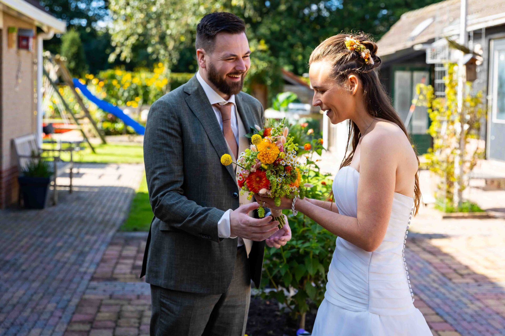 First Look Bruid en Bruidegom

Lobke Vale Fotografie, Bruidsfotograaf Drenthe